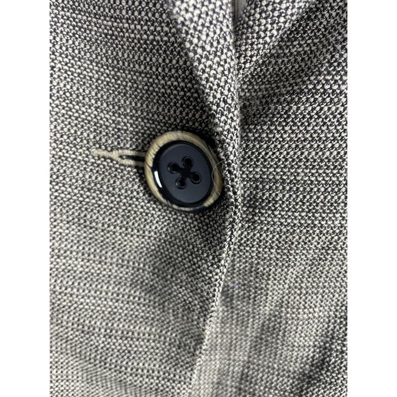 CAbi, Size 2, Gray Brown Tweed Blazer, Relaxed, Fitted, Academia, Lightweight - Picture 2 of 8